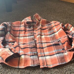 Goodfellow & Co Orange and Black Plaid Jacket